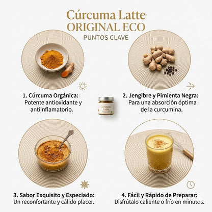 Cúrcuma Latte Premium | Mezcla Natural de Cúrcuma y Especias